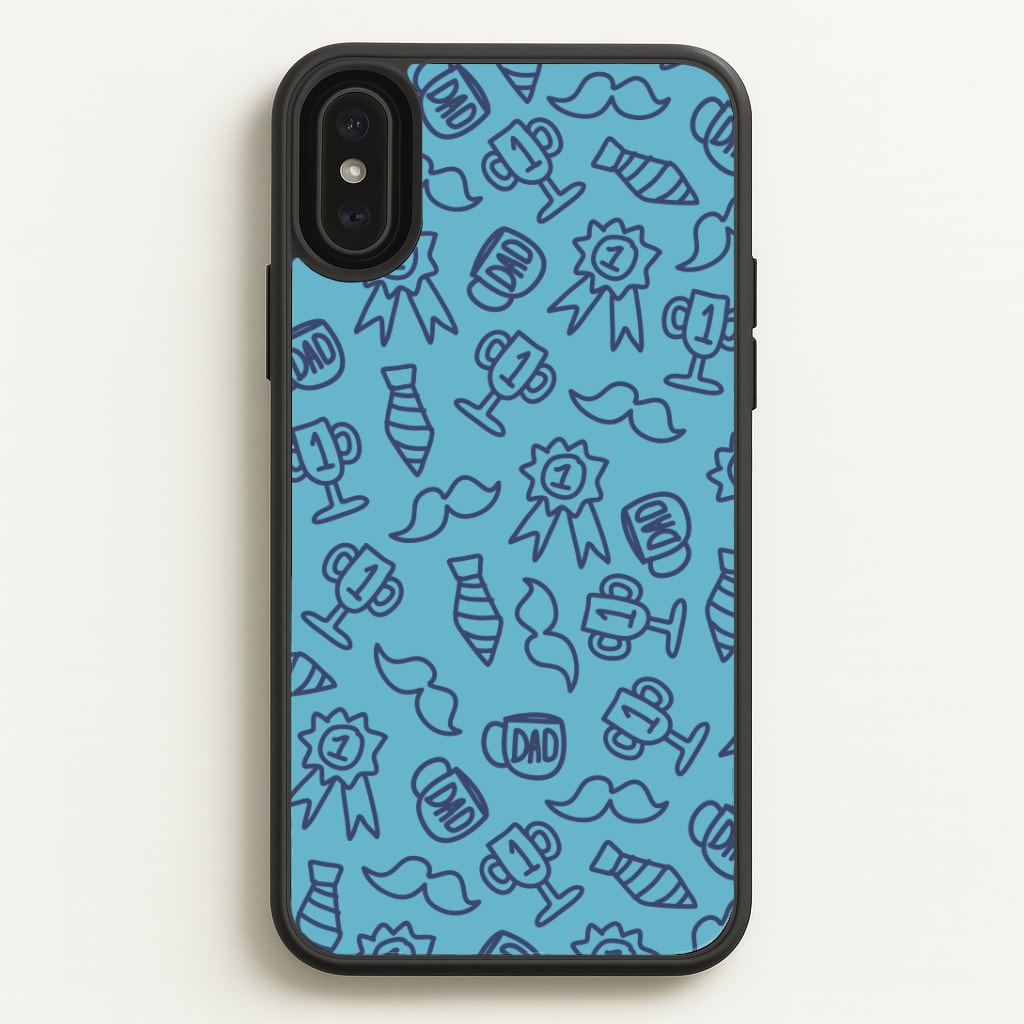 Dad Doodles Pattern iPhone XS Max Case