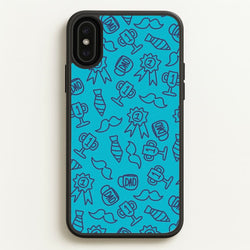 Dad Doodles Pattern iPhone XS Max Case