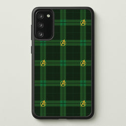 Superhero Team Green Tartan Pattern Galaxy S20FE Case