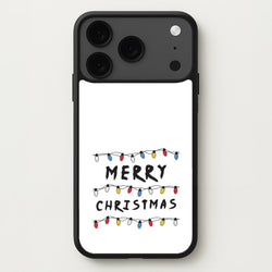 Merry Christmas String Lights iPhone 17 Pro Case