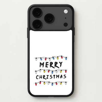 Merry Christmas String Lights iPhone 17 Pro Case