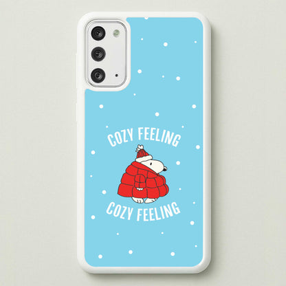 Cozy Feeling Cartoon Beagle Puffer Jacket Galaxy Note 20 Case