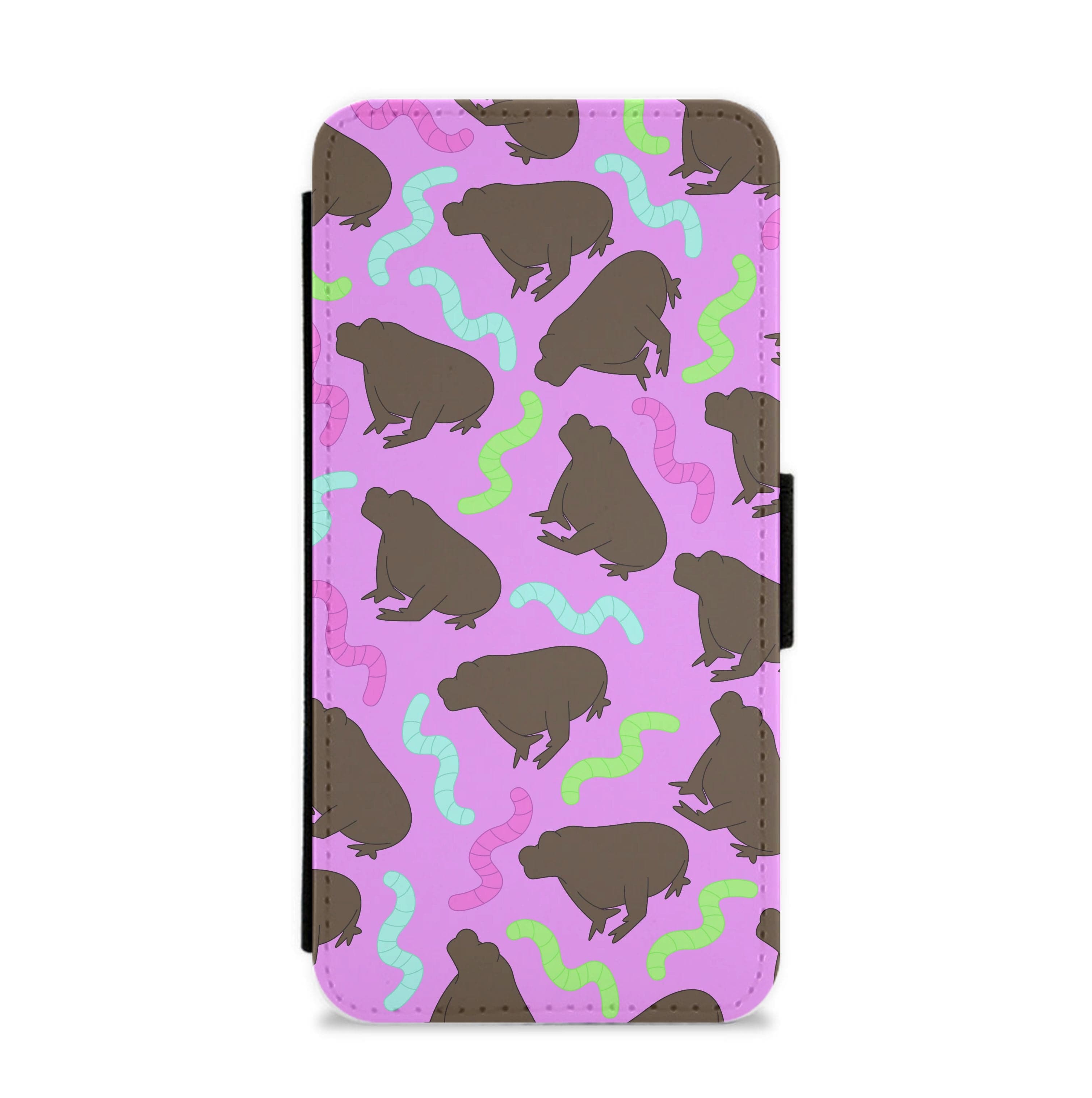 Frog Pattern Flip / Wallet Phone Case