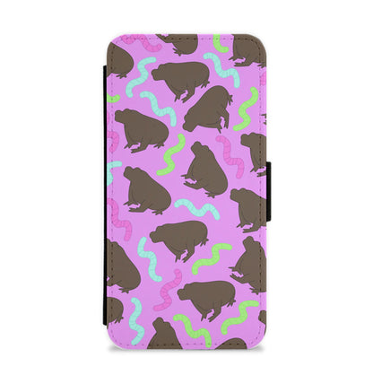 Frog Pattern Flip / Wallet Phone Case