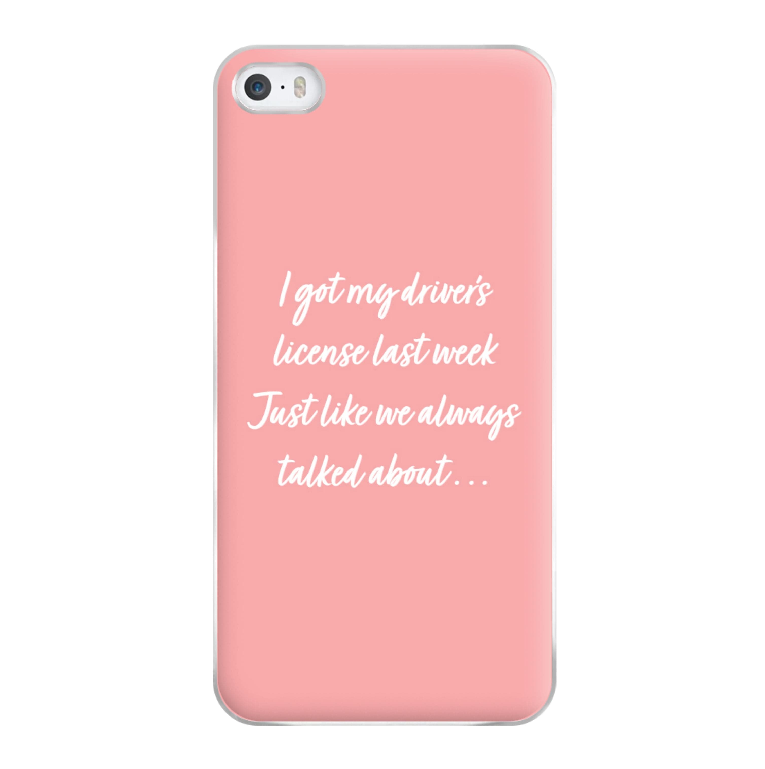 Drivers License Lyrics - Olivia TikTok Phone Case