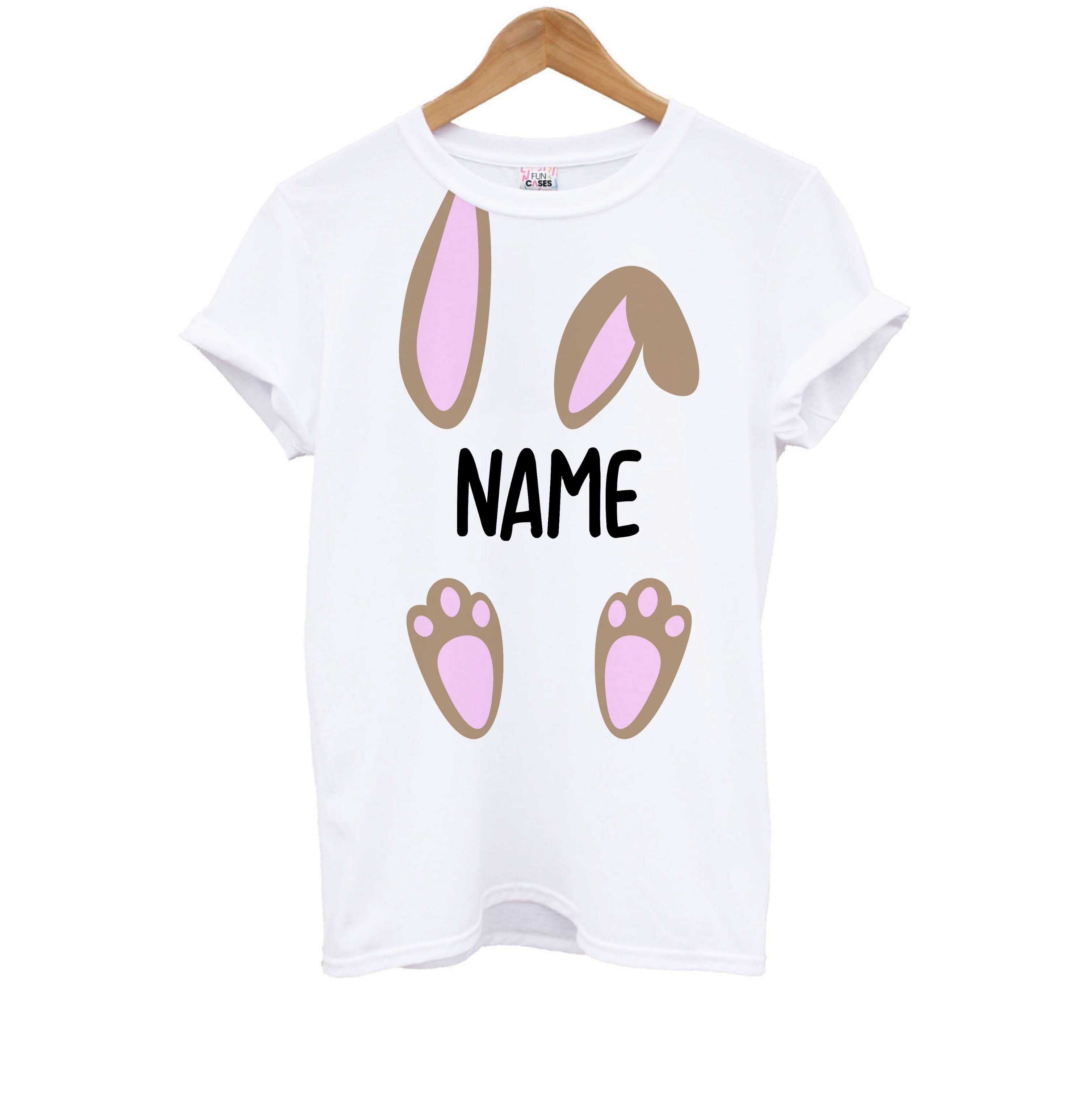 Brown Bunny Personalised Kids T-Shirt