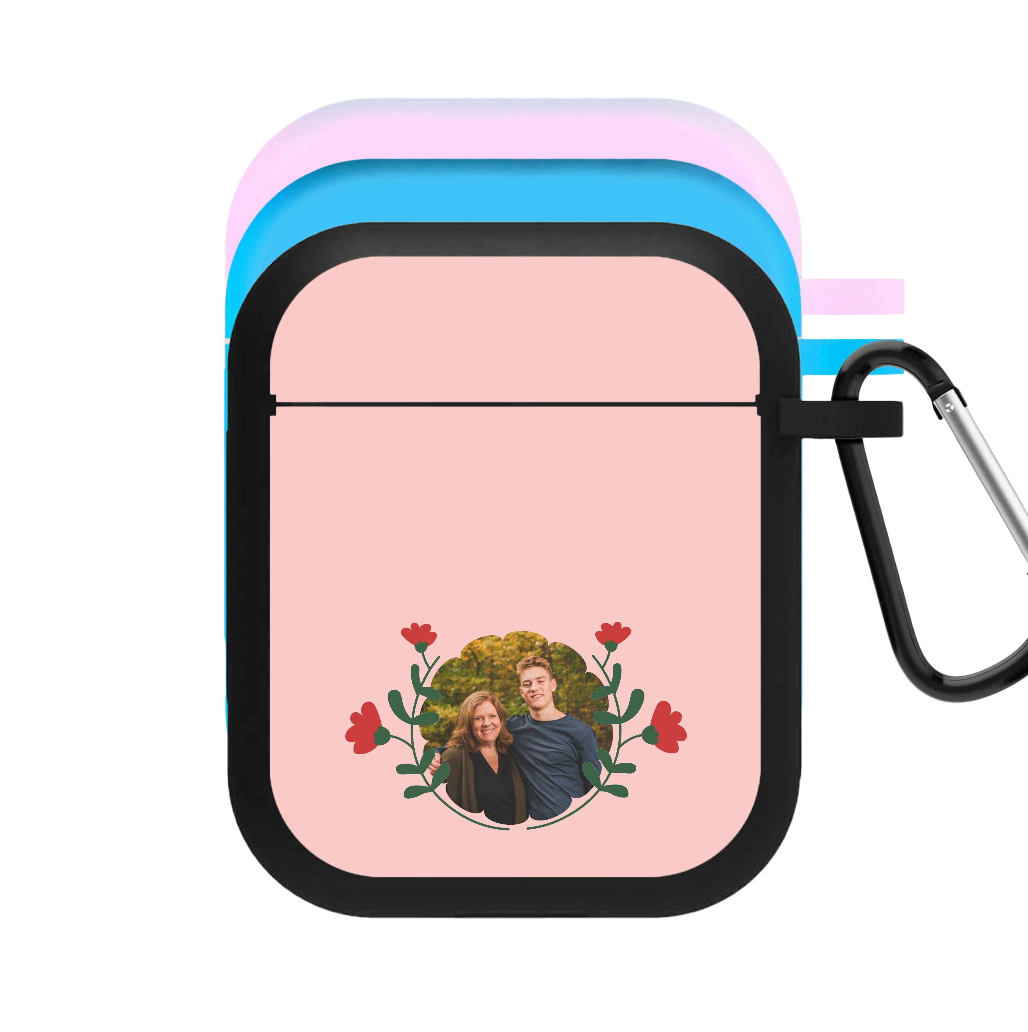 Red Flowers - Personalised Mother's Day AirPods Case