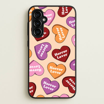 Horror Lover Hearts Pattern Galaxy A54 Case