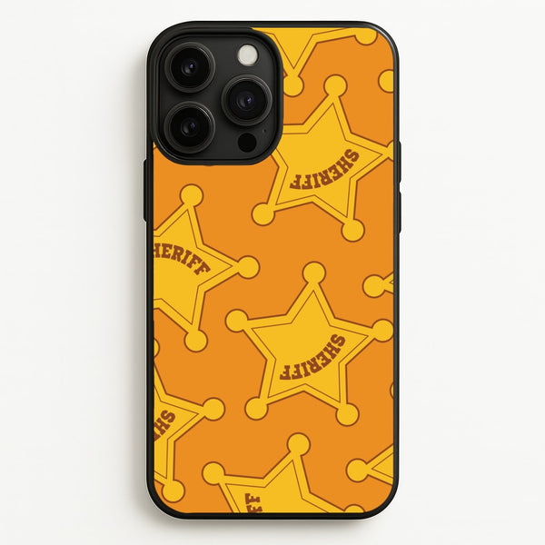 Sheriff Badge Pattern iPhone 13 Pro Case