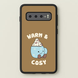 Hot Cocoa Plush Quote Galaxy S10 Case