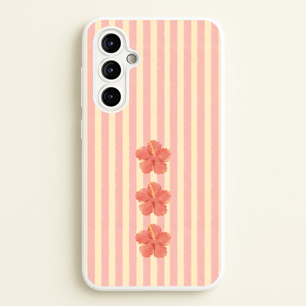 Hibiscus Rays Galaxy A54 Case