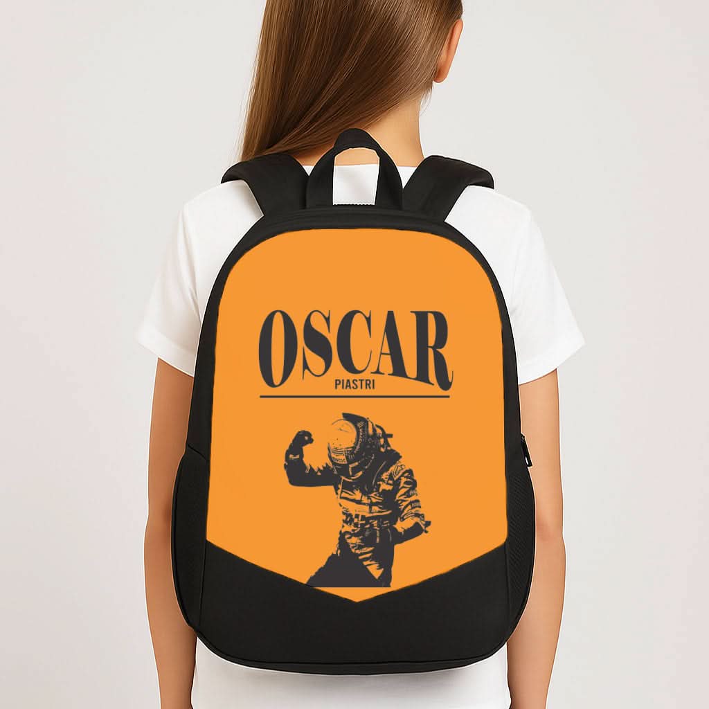 Oscar Orange And Black School Bag