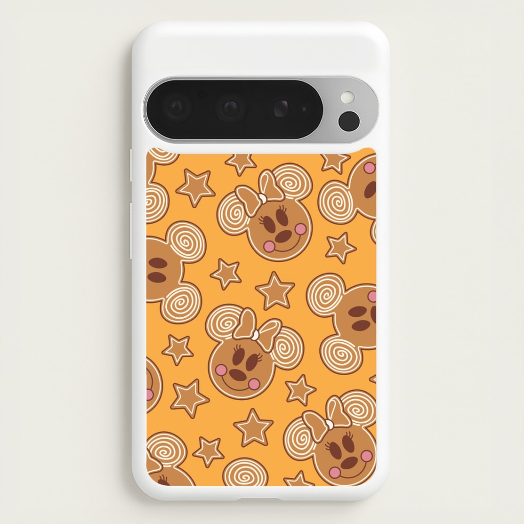 Cartoon Mouse Gingerbread Pattern Google Pixel 9 Pro XL Case