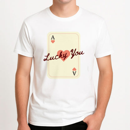 Lucky You Card Mens T-Shirt