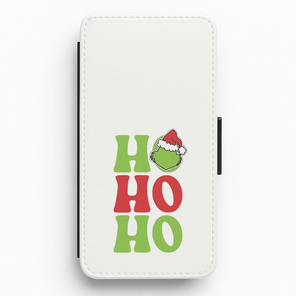 Green Ho Ho Ho Flip / Wallet Phone Case