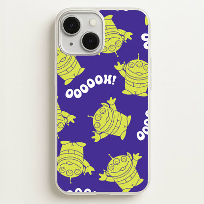 Toy Aliens Silhouette Pattern iPhone 13 Mini Case