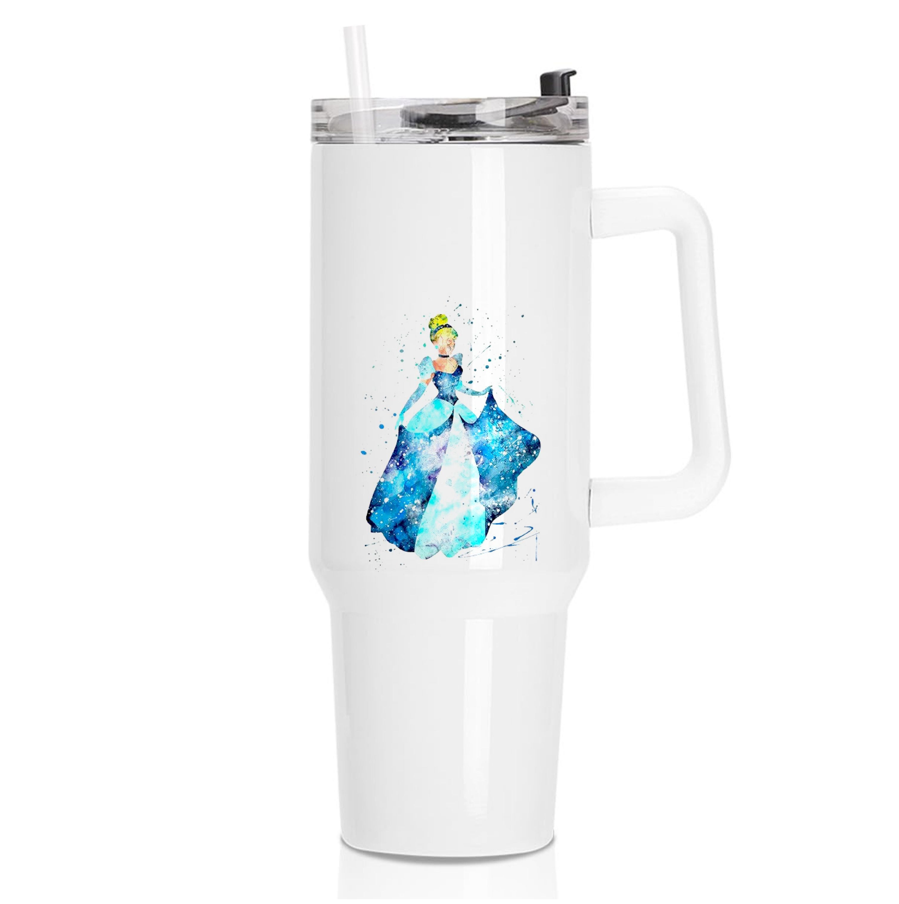 Watercolour Cinderella Fairytale Tumbler