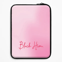 Block Him Pink Gradient Universal Laptop Sleeve