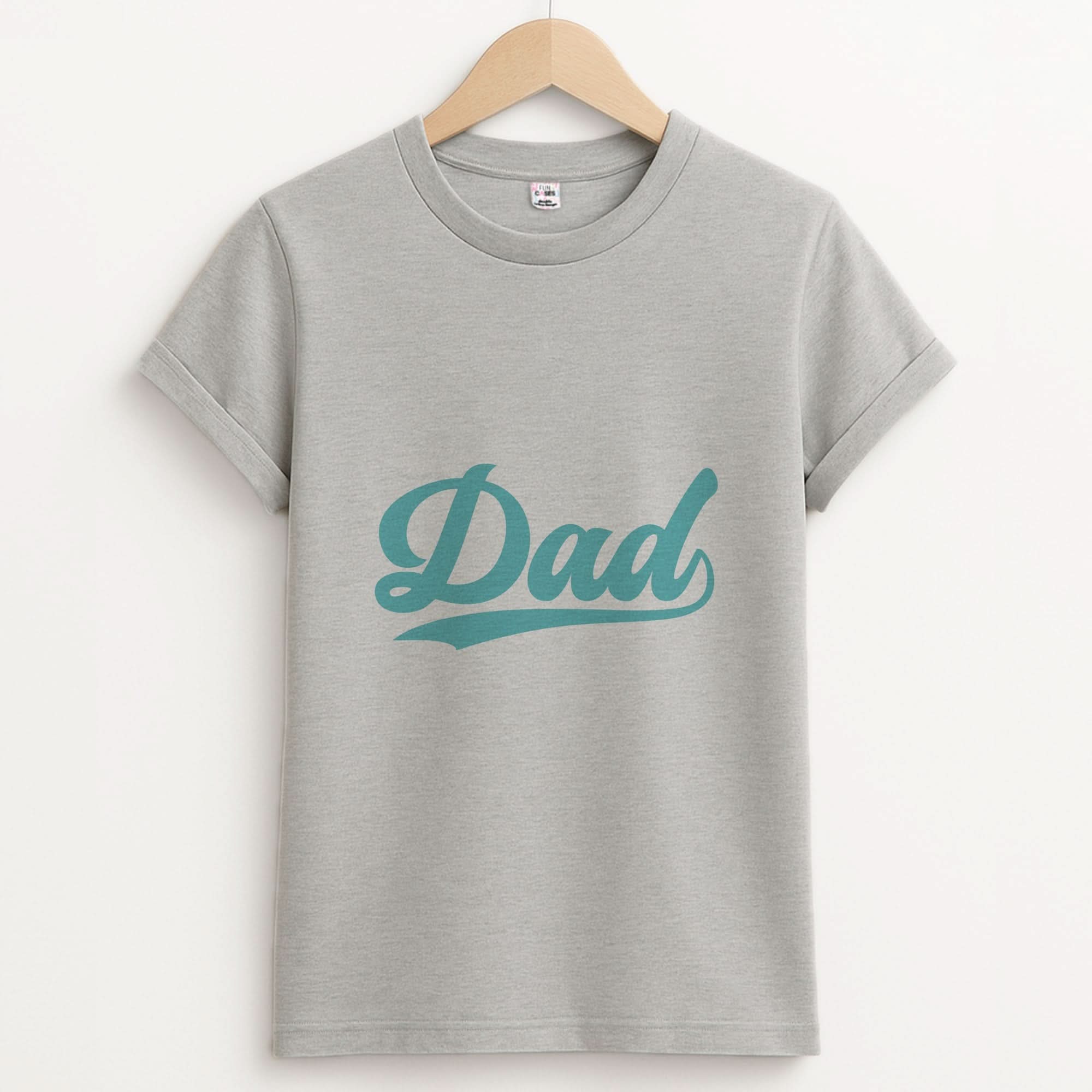 Dad Logo Unisex Grey T-Shirt