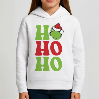 Green Ho Ho Ho Girls Hoodie