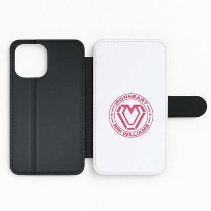 Metal Heart Riri Flip Phone Case