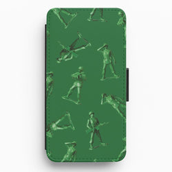 Toy Army Soldier Pattern Flip / Wallet Phone Case