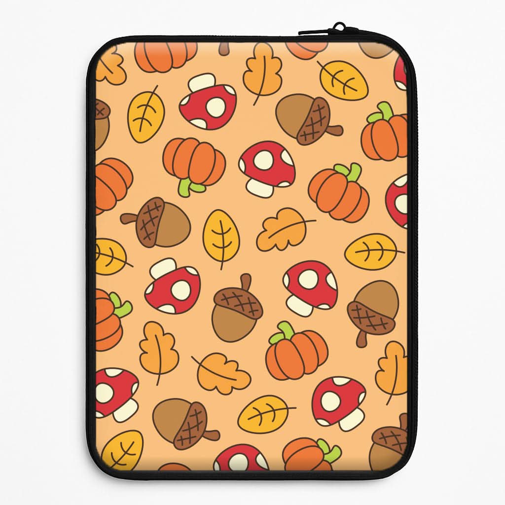 Cartoon Autumn Icons Pattern Universal Laptop Sleeve