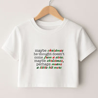 Green Creature Quote Crop top