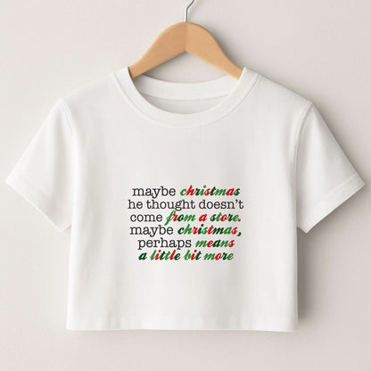Green Creature Quote Crop Top