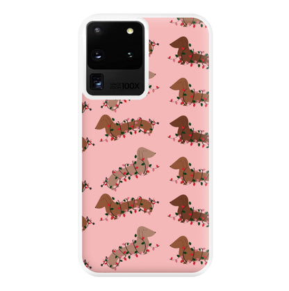 Dachshund Christmas Pattern Phone Case