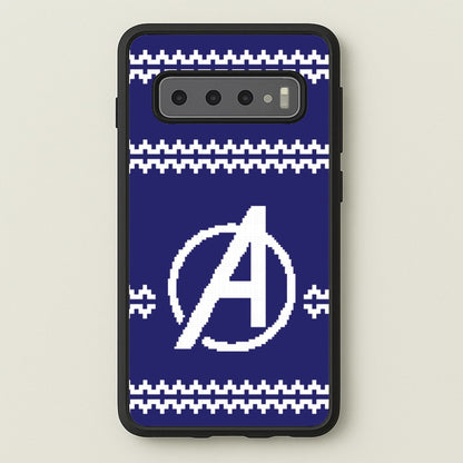 Superhero Team Blue Christmas Jumper  Galaxy S10 Plus Case