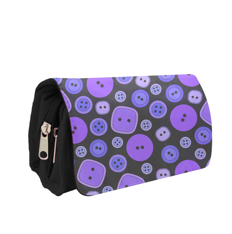 Button Pattern Pencil Case