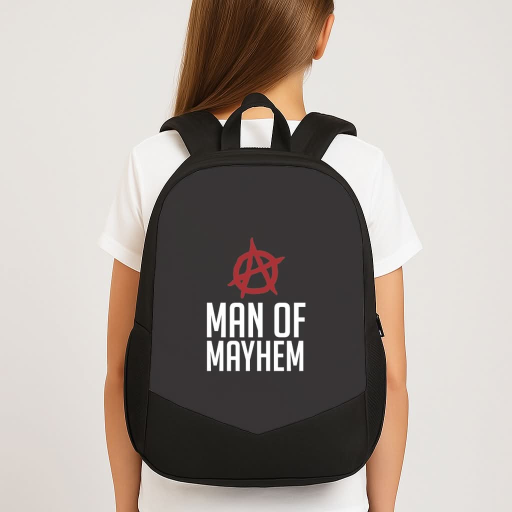 Man Of Mayhem School Bag