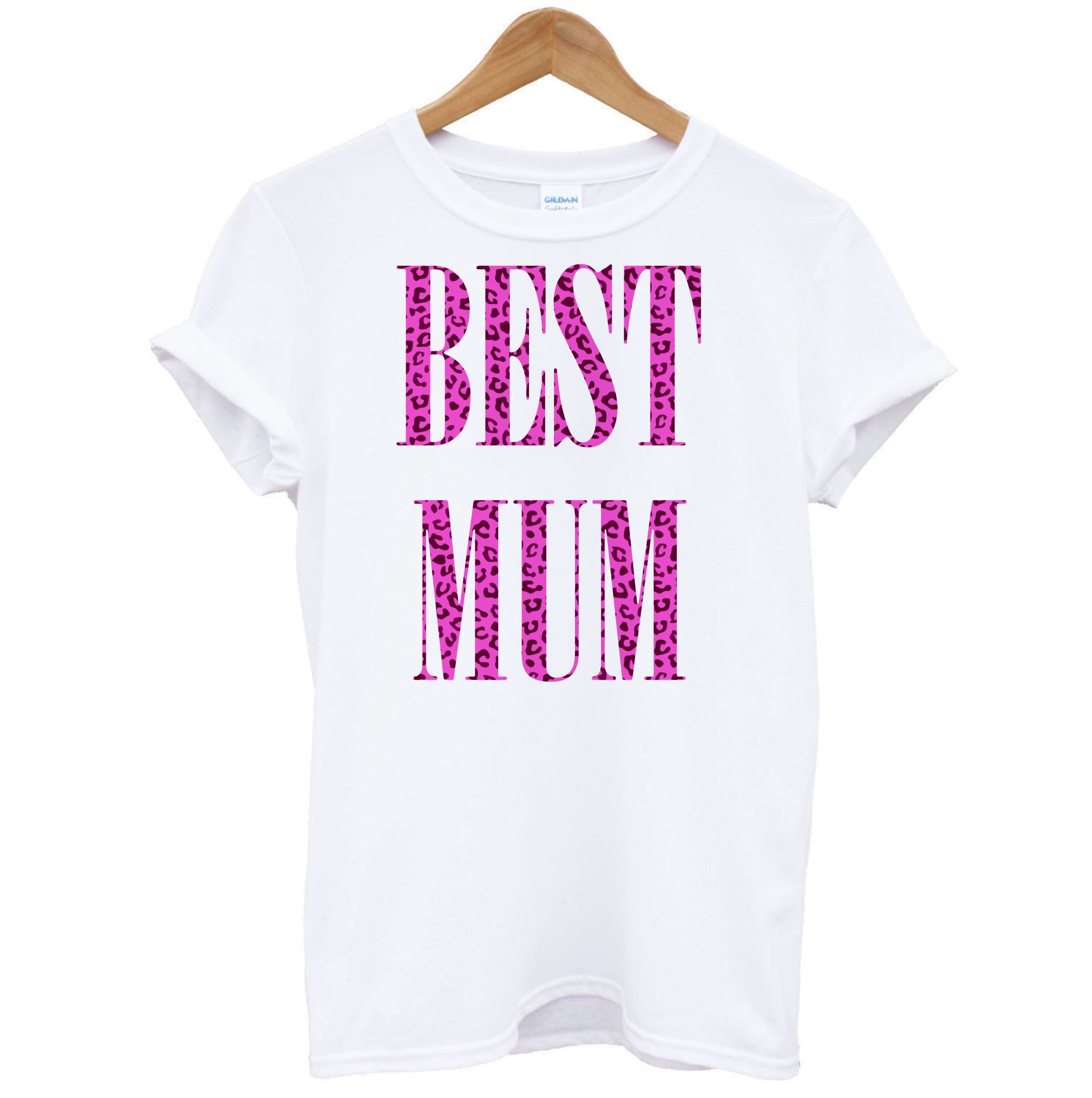 Best Mum Leopard Print T-Shirt