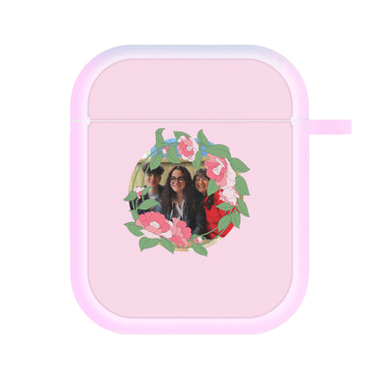 Floral Wreath - Personalised Mother's Day AirPods Case