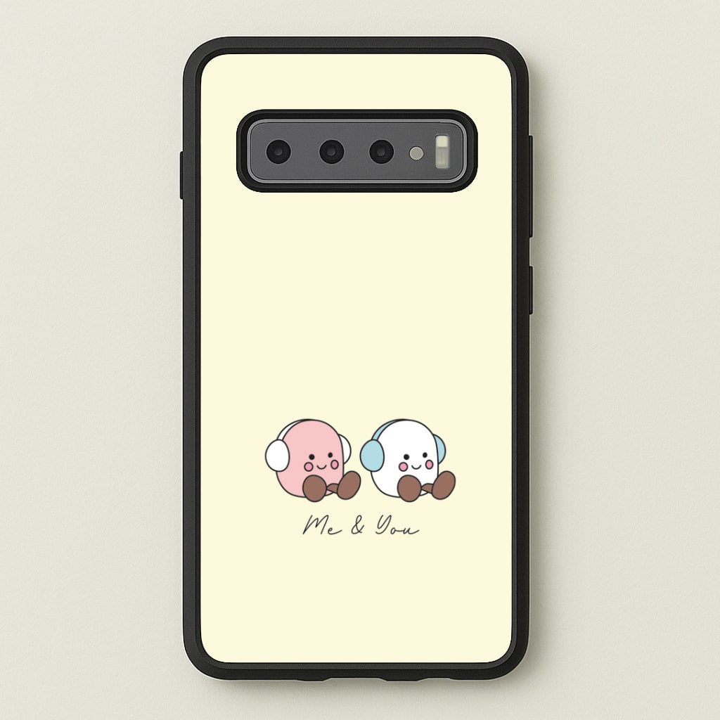 Cute Christmas Marshmellow Plushies Galaxy S10 Plus Case