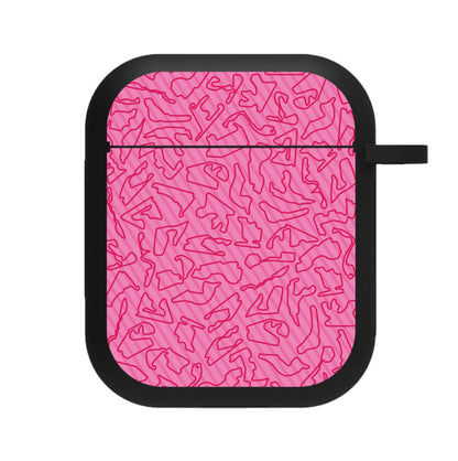 Track Outlines Pink AirPods Case