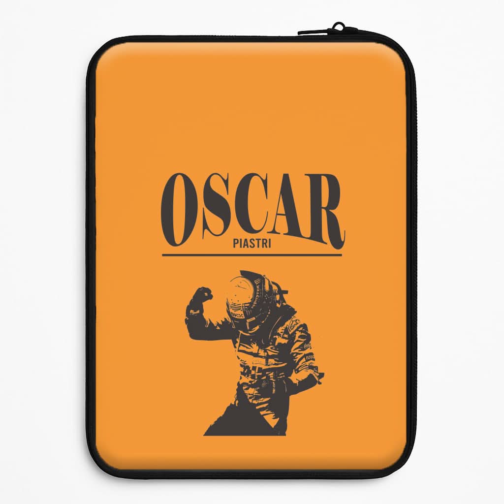 Oscar Orange And Black Laptop Sleeve