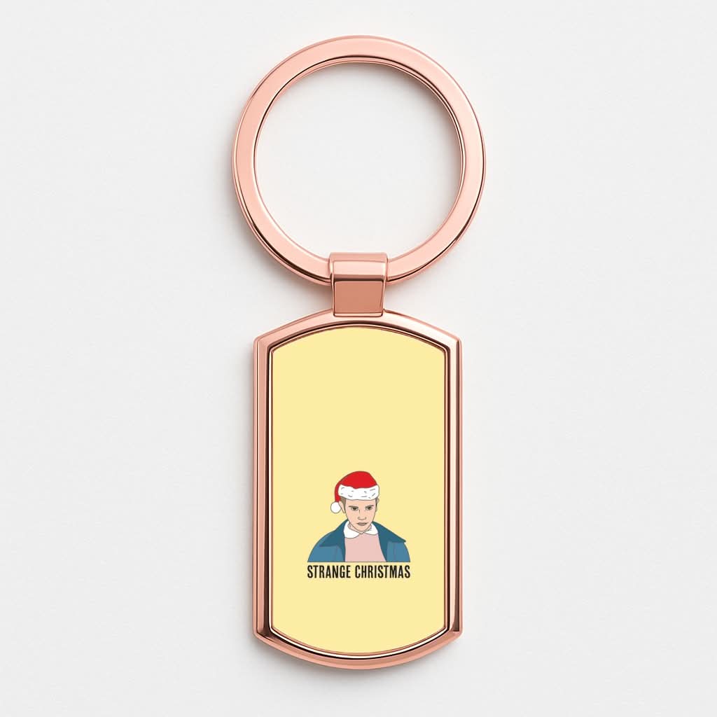 Strange Christmas  Rose Gold Keyring