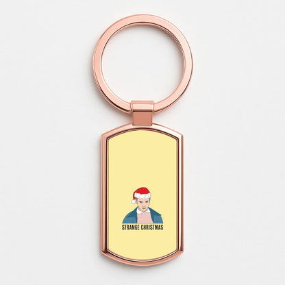 Strange Christmas  Rose Gold Keyring