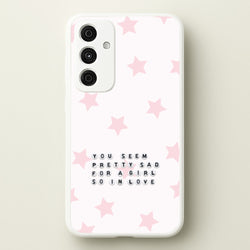 Pretty Sad Letter Beads Galaxy A55 Case