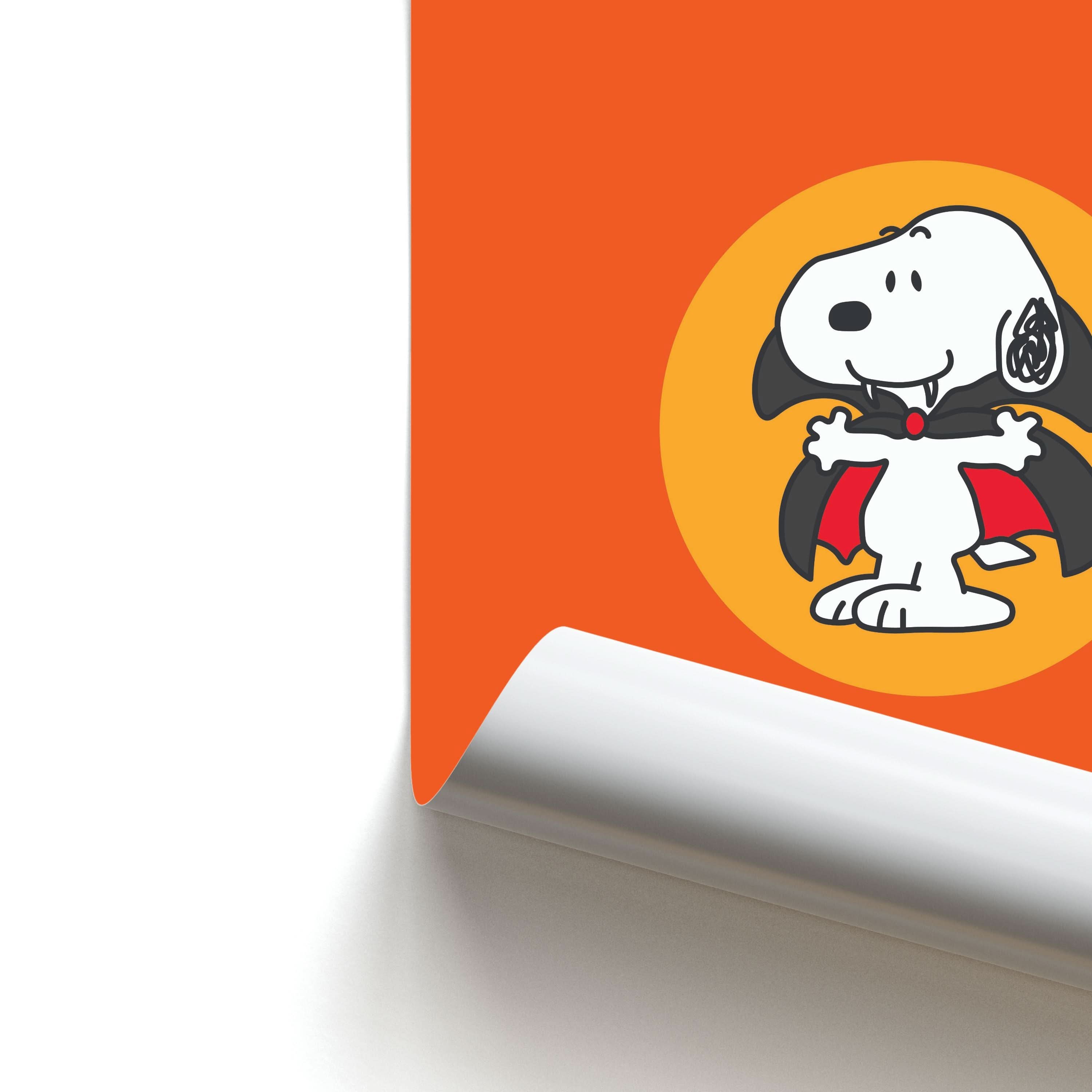 Cartoon Beagle Vampire Poster