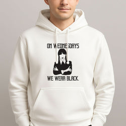 On Wednesdays We Wear Black Mens Hoodie