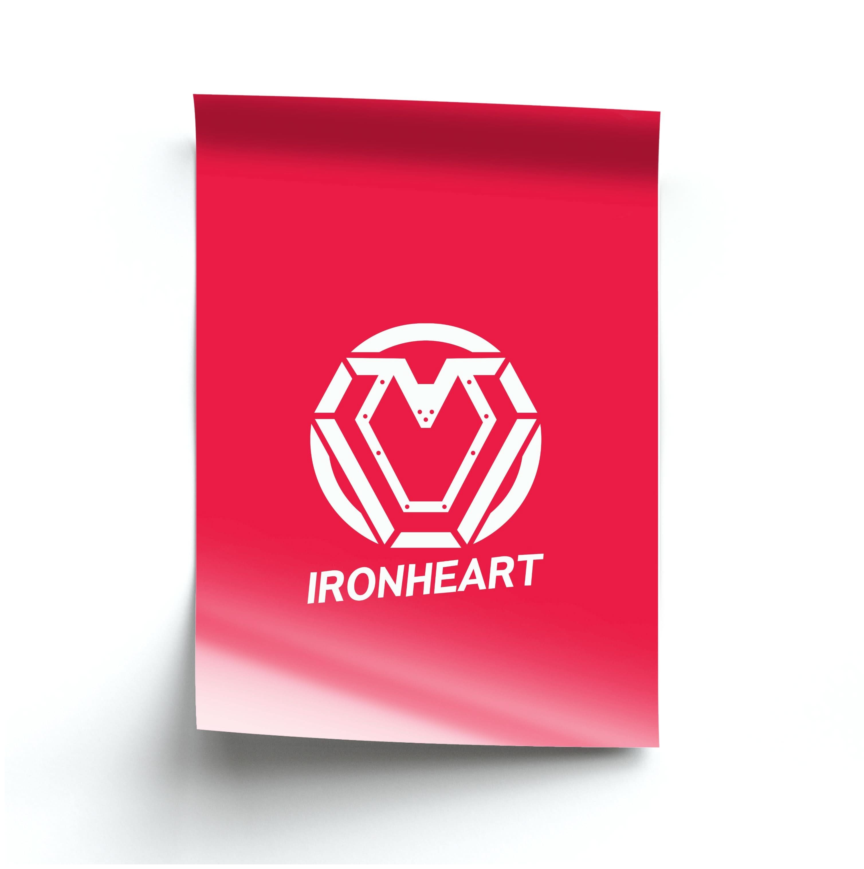 Metal Heart Symbol Poster
