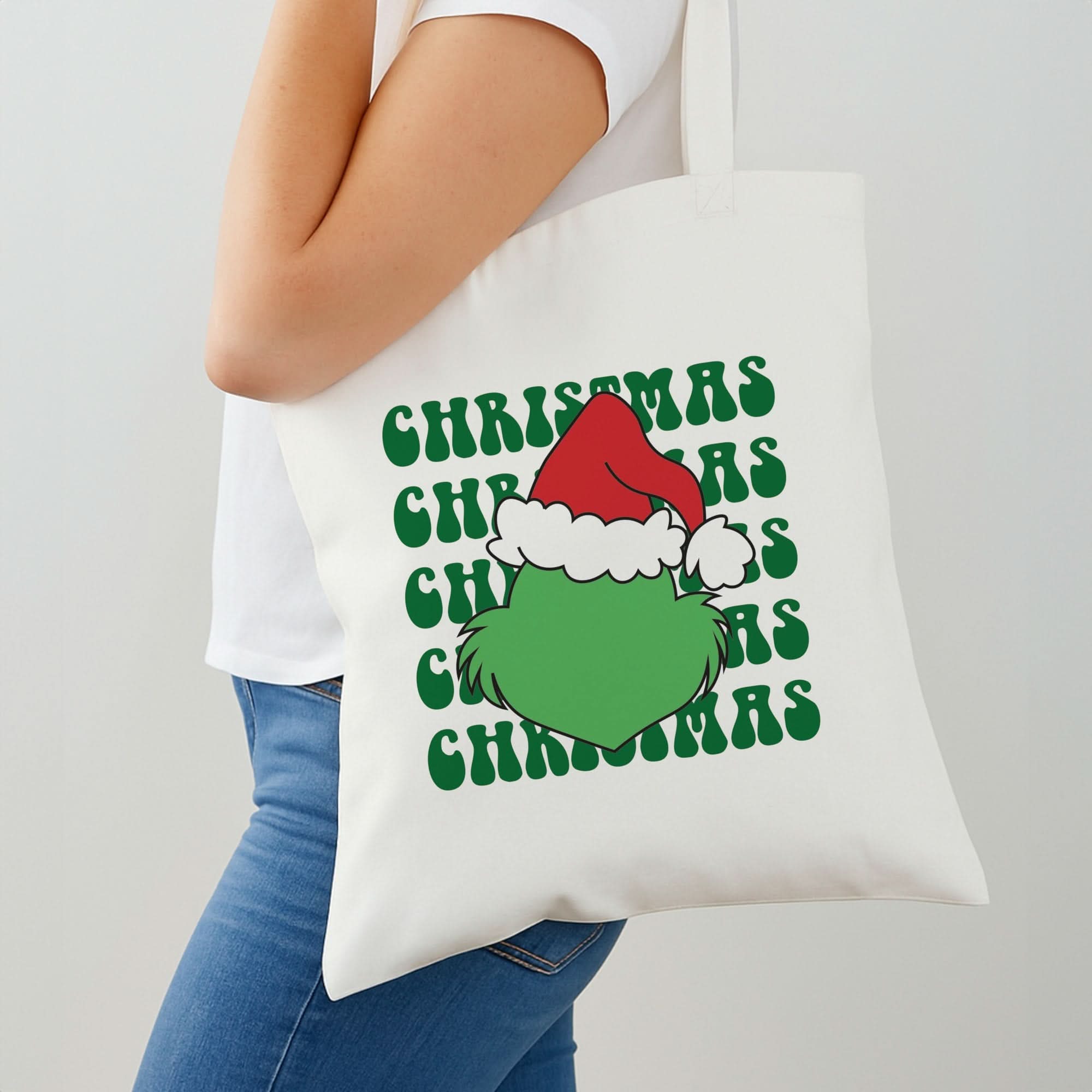 Green Creature Christmas Shoulder Bag