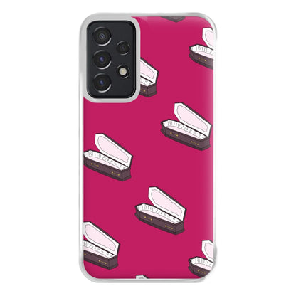 Bright Pink Coffin Pattern Galaxy A52 / A52s Case