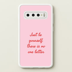 Just Be Yourself Galaxy S10 Plus Case