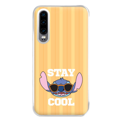 Stay Cool Blue Alien Huawei P30 Case