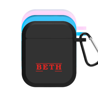 Title - Personalised Stranger AirPods Case