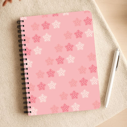 Red Slowflakes Christmas Pattern Notepad